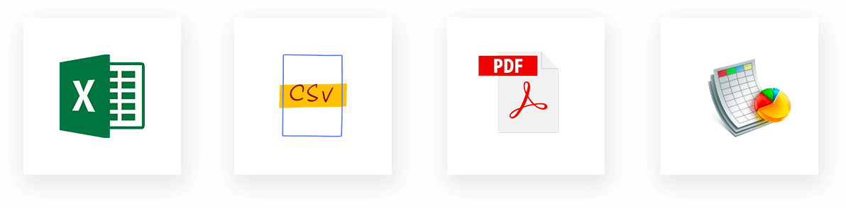 Multiple Export Formats Multiple Export Formats