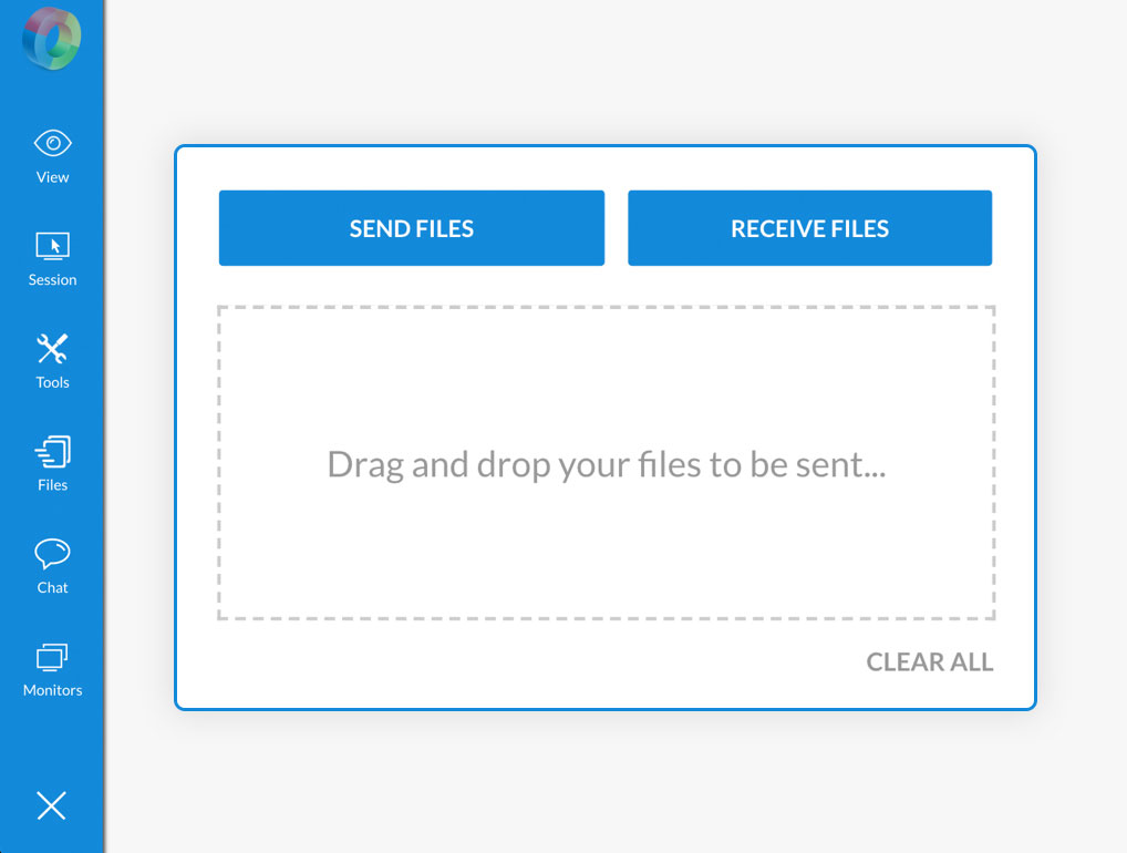 File transfer using remote desktop tool