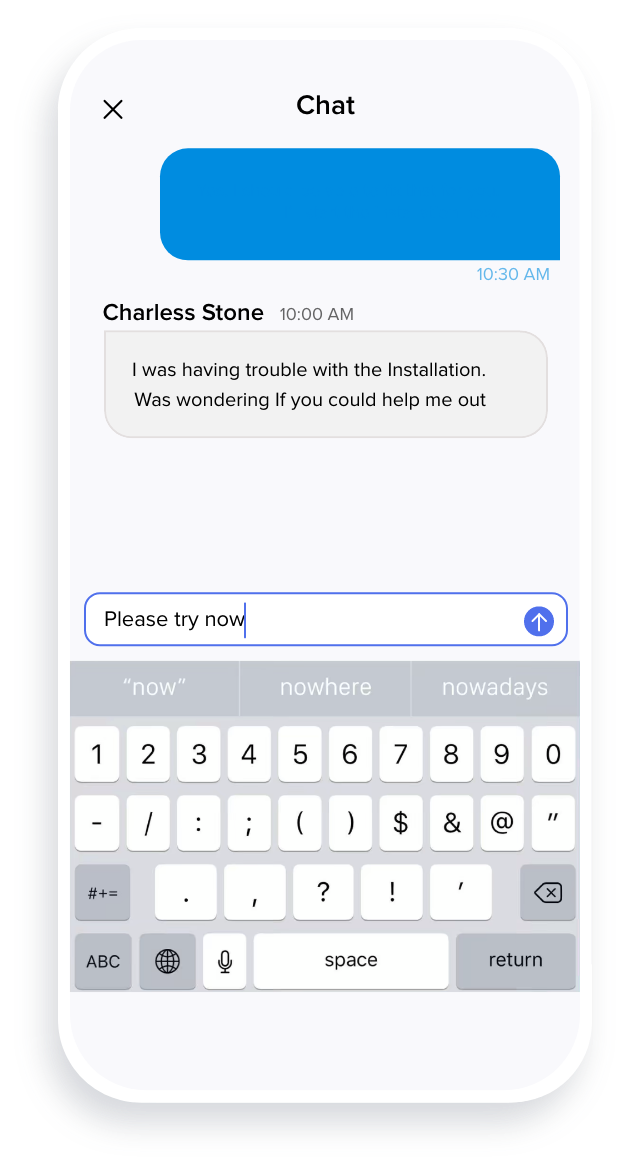 远程控制 iPhone - Zoho Assist