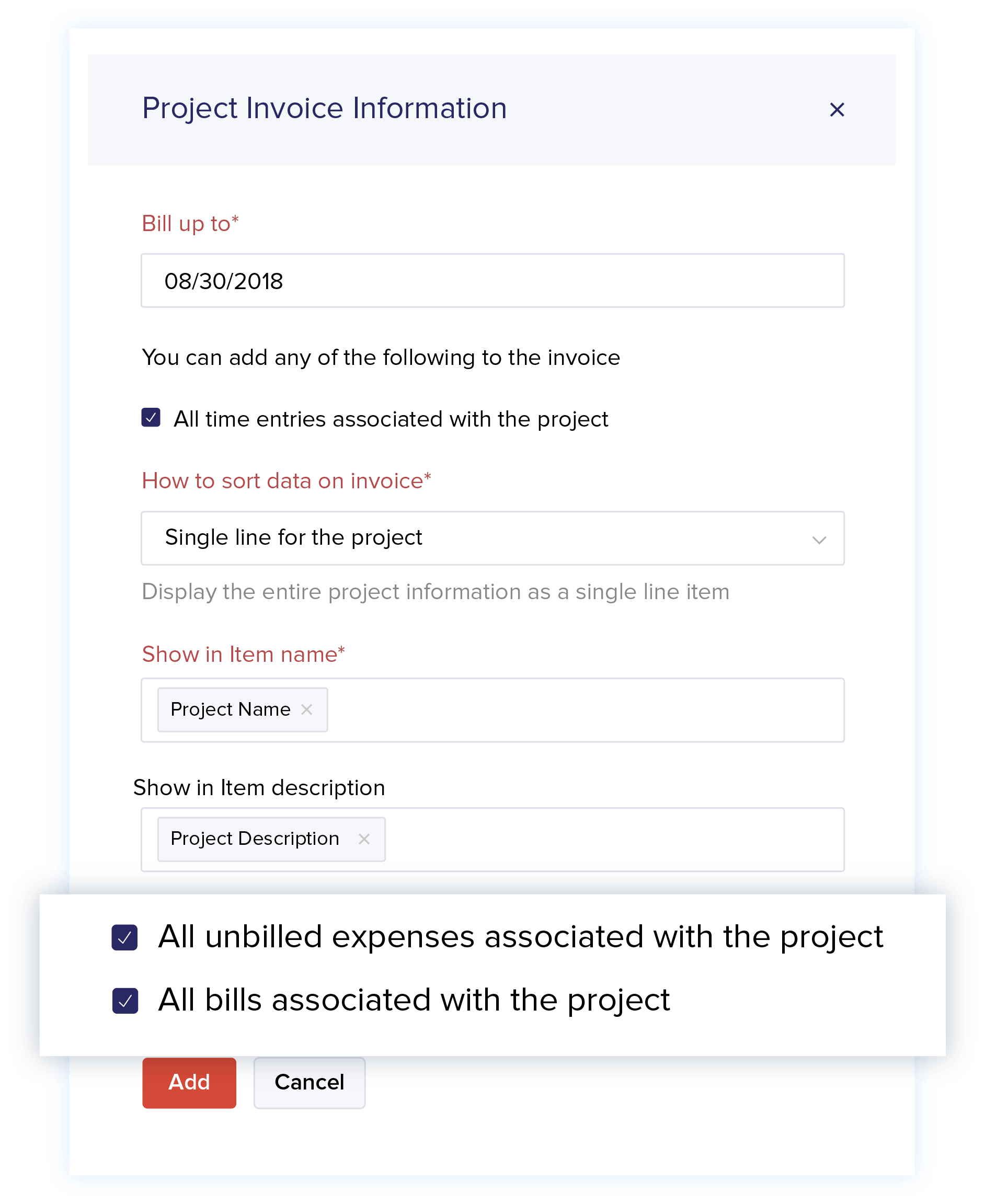Expenses for Projects - Accounting Software for Project Management & Timesheets | Zoho Books