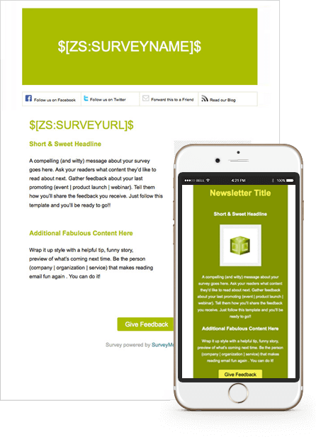 email template for survey campaign