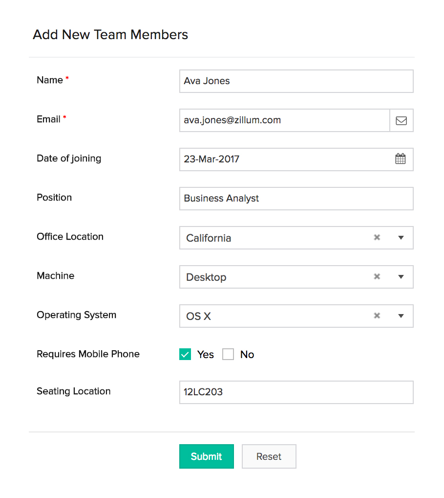 Let forms work for your team.