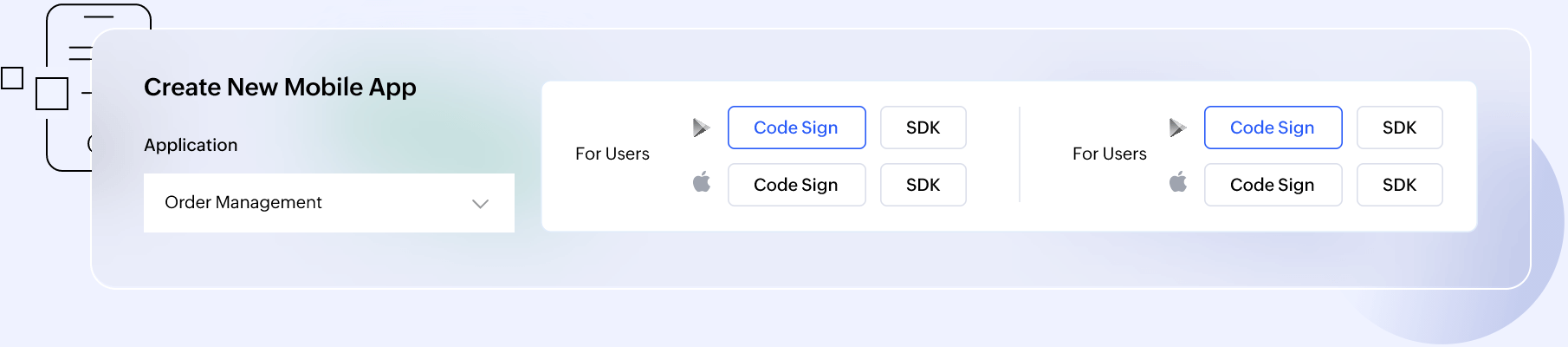 Multi-device app builder