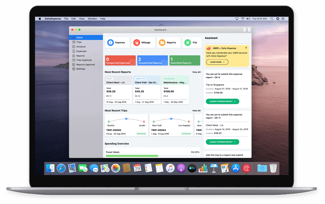 Mac费用报销app - Zoho Expense