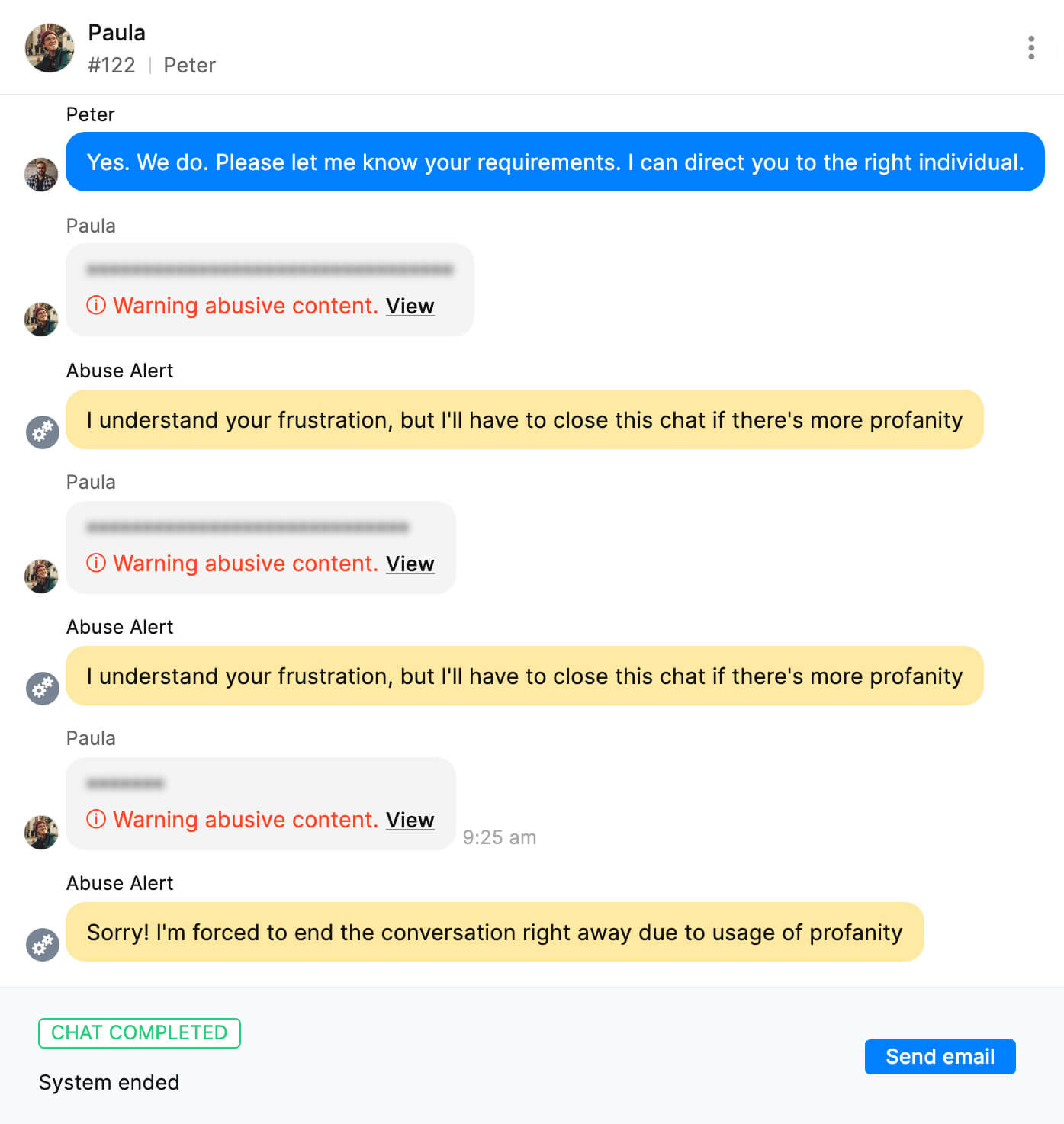 滤除包含污言秽语的消息