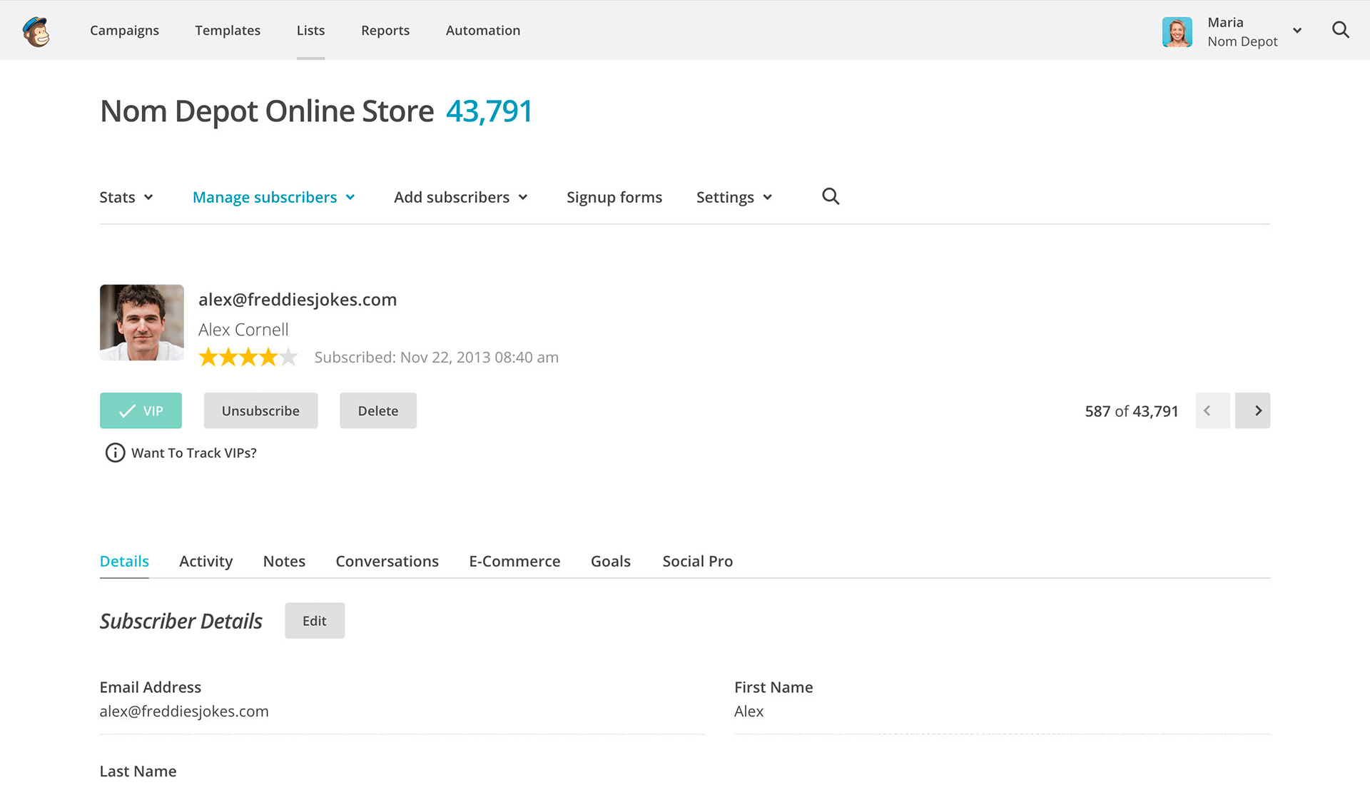 Mailchimp 集成